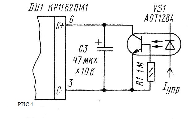 Симисторный регулятор мощности схема на кр1182пм1